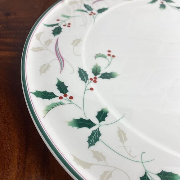 Christopher Stuart Holiday Splendor Cake Plate 13" - Picture 3 of 8